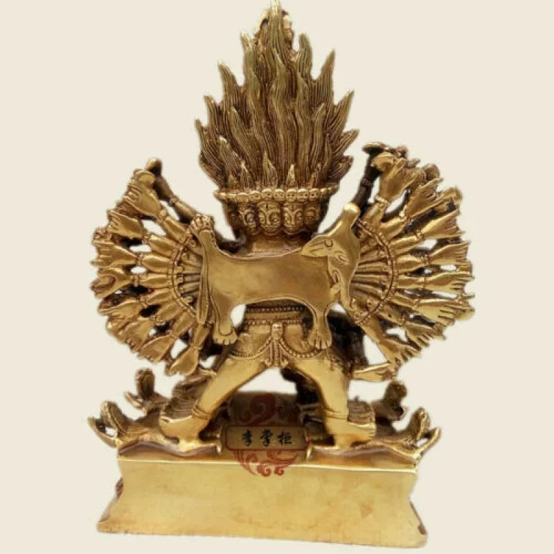Tibetan Buddhist handmade brass statue miky identified Vajra
