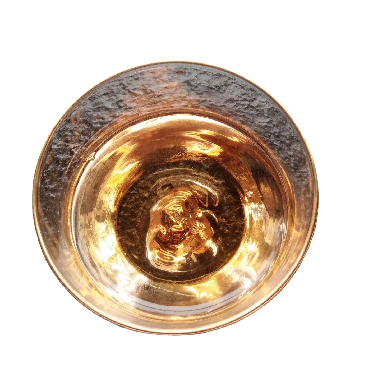 Tibetan Gold Tea Cup Glass Cups Handmade Creative Japanese Style Gilt Edged Bubble Drinkware Kitchen Dining Bar Home Garden