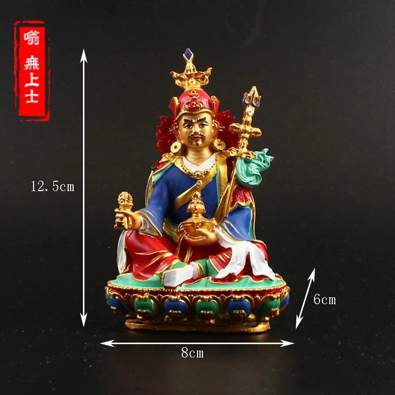 Tibetan painted small Buddha statue Sakyamuni Buddha Amitabha Pharmacist Buddha Guanyin Manjushri Bodhisattva Vajrasattva Buddha