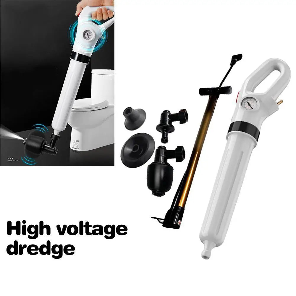 Toilet High Air Pressure Inflator Plunger Pump Kits High Pressure Cleaner Air Drain Cleaner Manual Pneumatic Dredge Tools