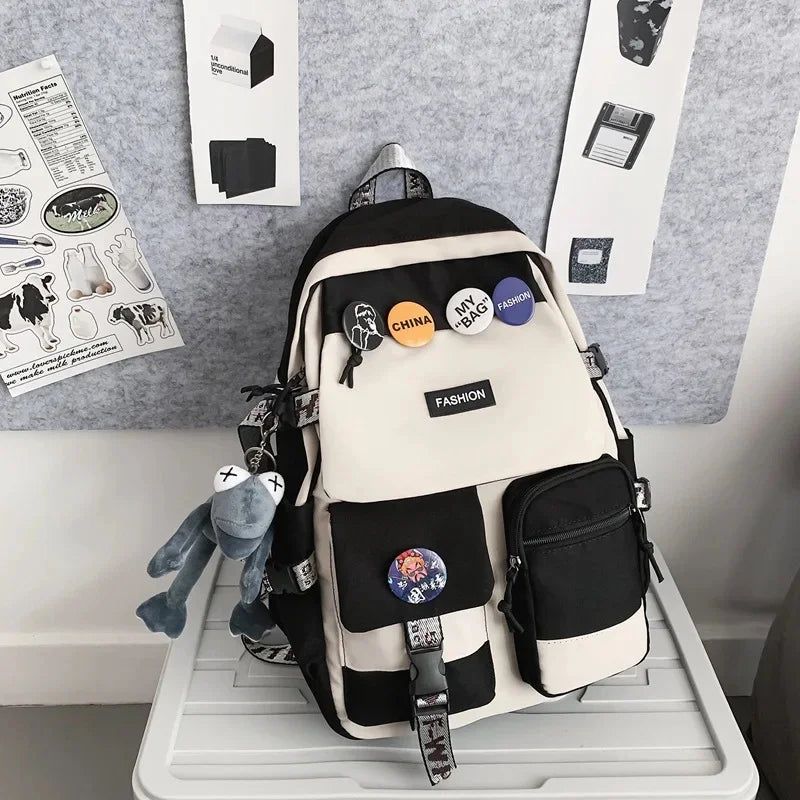 Tooling Men Women Backpack 2024 Female Large Capacity Backpacks for Teens Harajuku Student School Bags Fashion Korean New