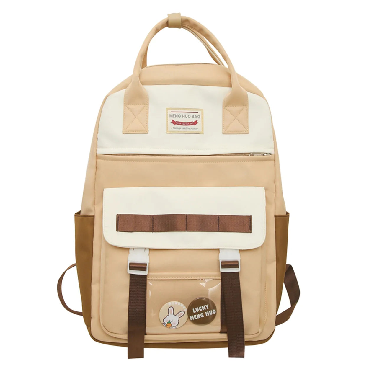 Transparent Female Kawaii Travel Waterproof BookBag Girl Nylon School Bag Lady Fashion Cute Laptop Women College Backpack Trendy