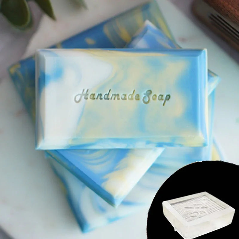 Transparent Handmade Soap Making Stamp, Natural Soap Chapter, DIY Acrylic Chapters, Customize Tools Accessories