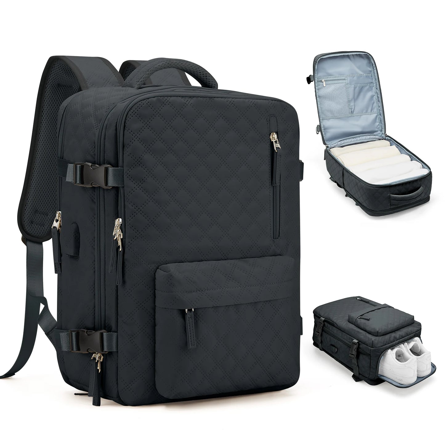 Travel Laptop Backpack for Women Men Business Anti Theft Durable Casual Daypack Waterproof Flight Approved Carry on Backpack