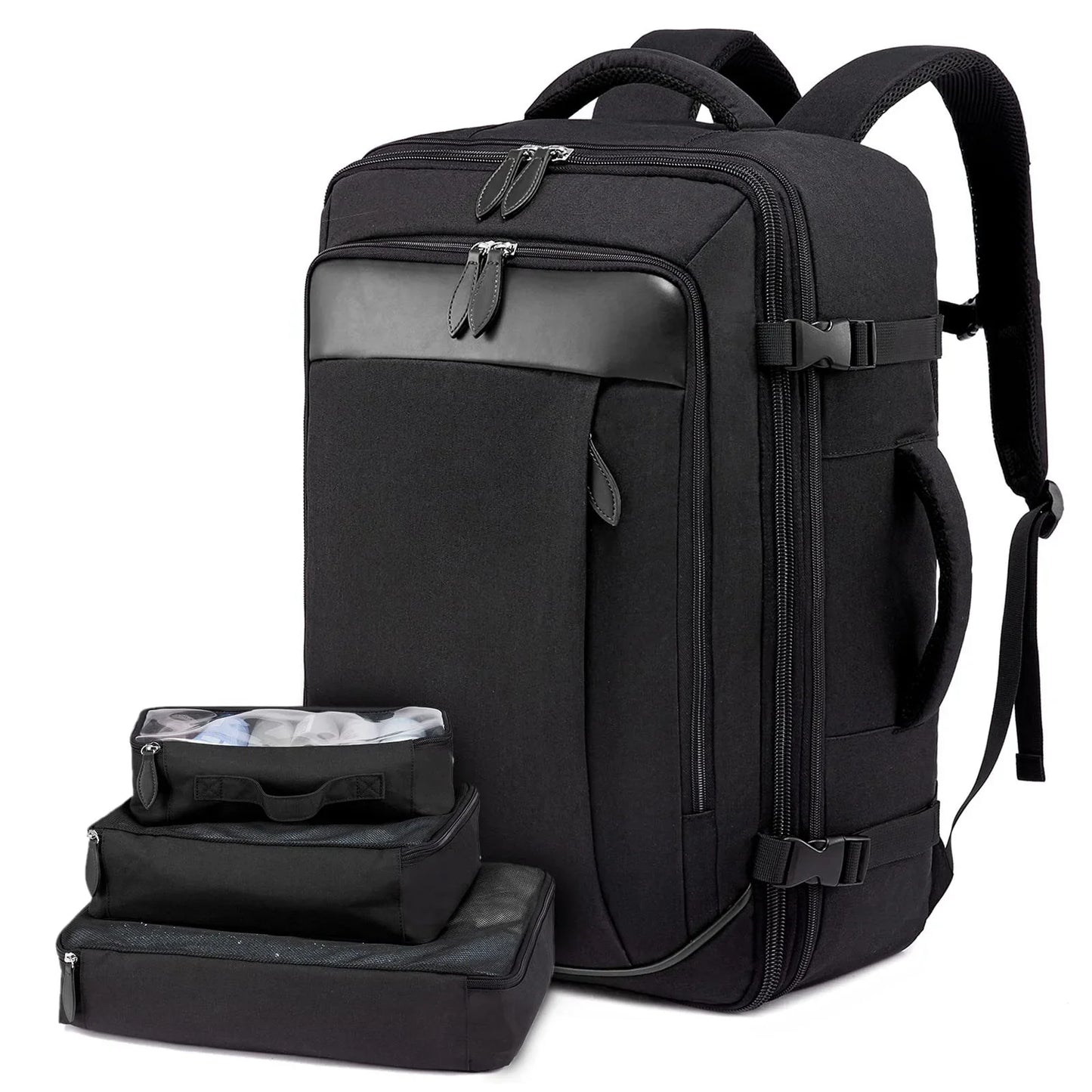 Travel Man Backpack 4 Sets Large Capacity Business Laptop Backpacks with Compartments Multi-functional Waterproof Bag Women 40L