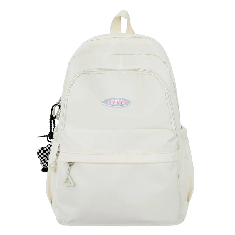 Trendy Female Cute Nylon University Backpack Women Laptop School Bag Girl Leisure College Backpack Fashion Lady Travel Book Bags