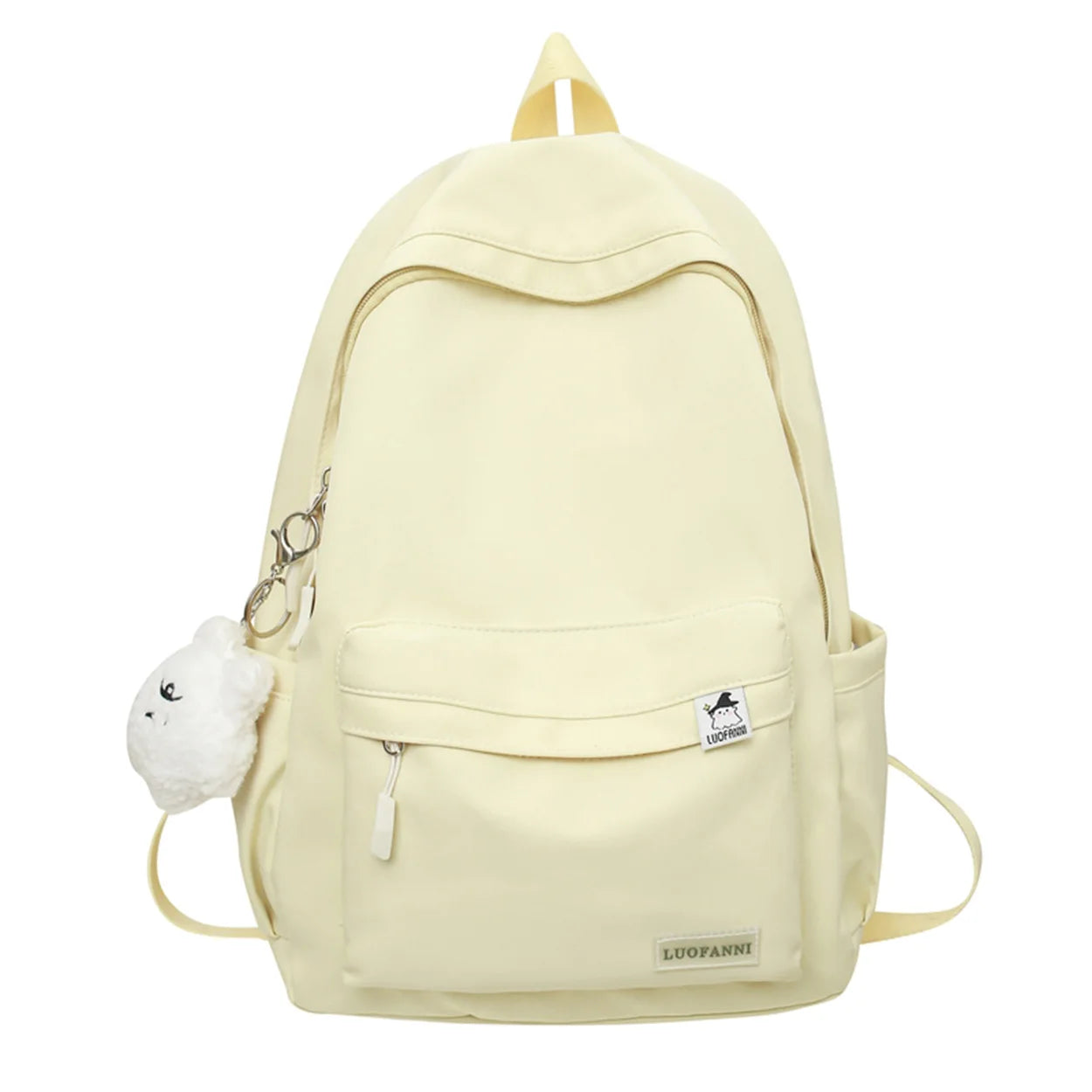 Trendy Female School Bag Cute Green Nylon Travel Laptop Waterproof Cool Women College Backpack Fashion Girl Kawaii Book Bag Lady