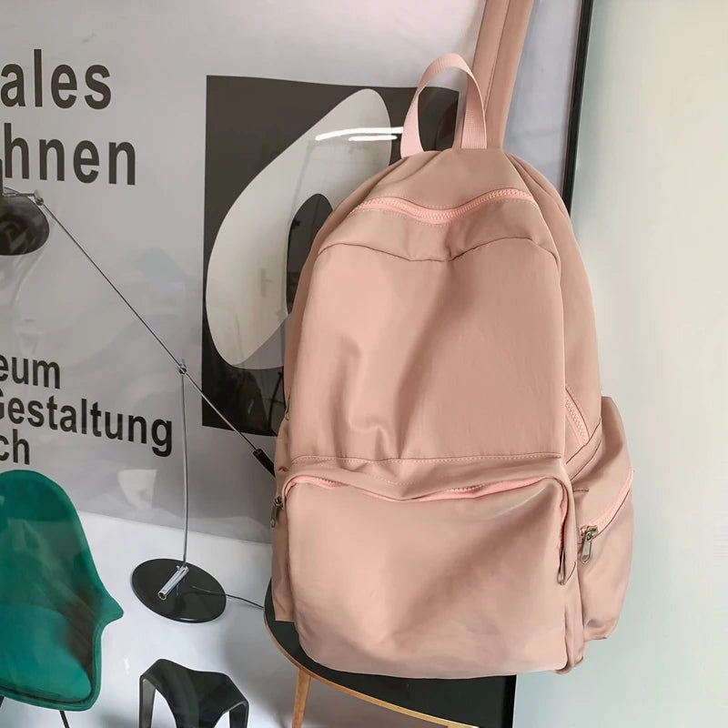 Trendy School Bag Nylon Travel Laptop Waterproof Cool Women Man College Backpack Schoolbag For teenage Girls Boys