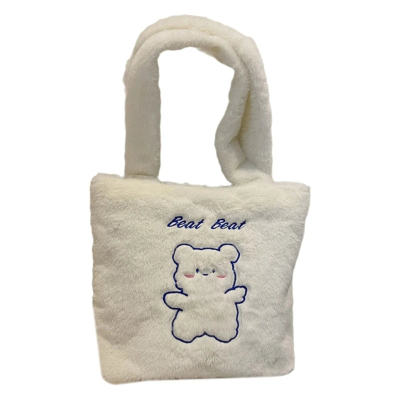 Trendy Winter Plush Handbag Soft and Comfortable Shoulder Bag Perfect for Everyday Errands and Commuting