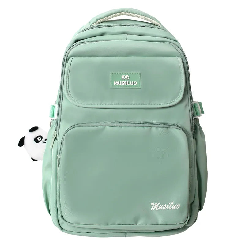 Trendy Women Pink School Bag New Girl Travel Book Backpack Fashion Ladies Kawaii College Backpack Cool Female Laptop Student Bag