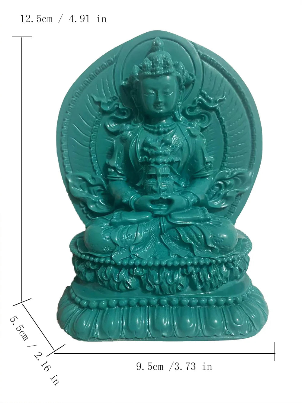 Turquoise lotus statue of guanyin buddha stone art sculpture home living room Bedroom office decoration ornaments