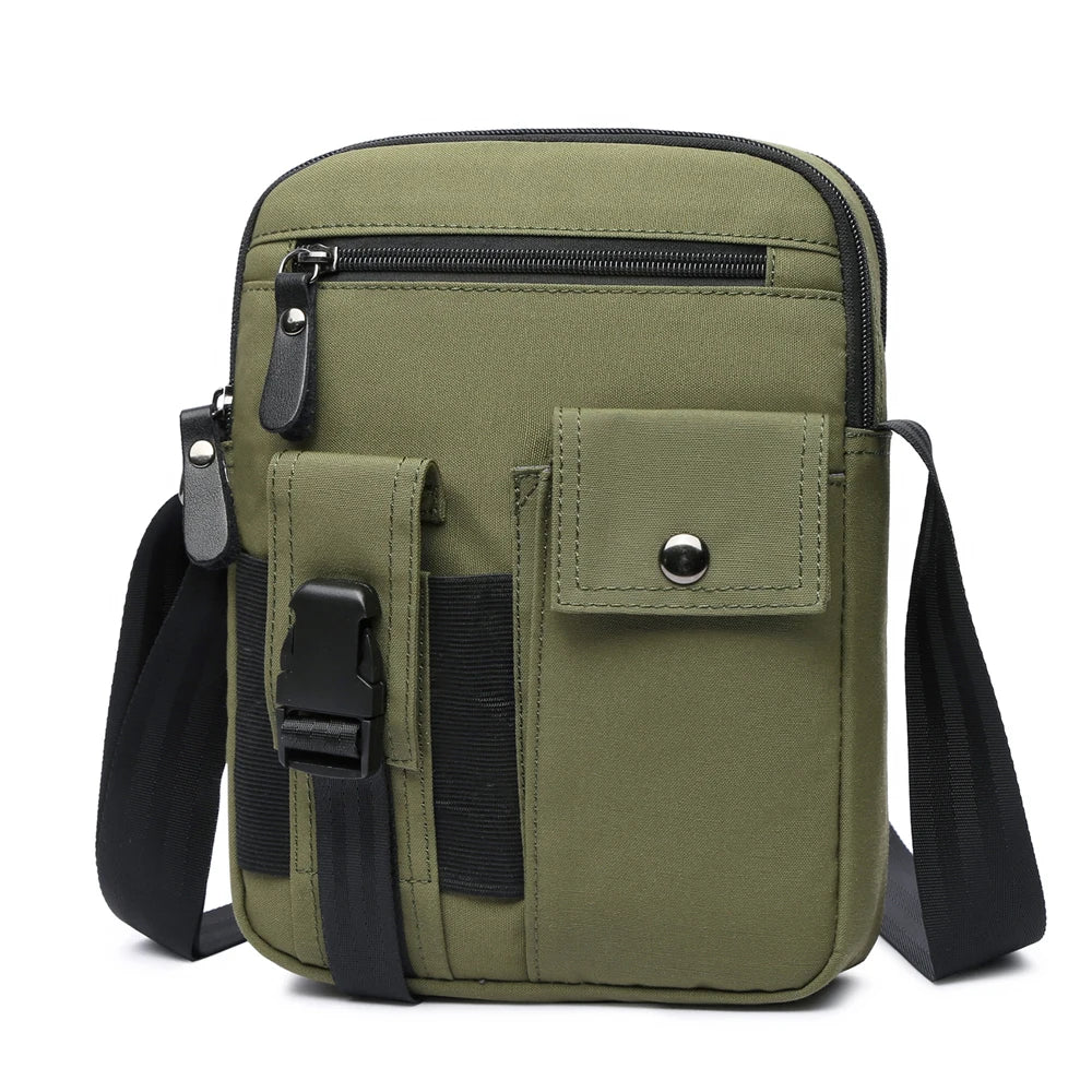 Vegan Crossbody Shoulder Bag Fashion Handbag Black Messenger bag Men Custom Mens Strap Unisex OEM Pockets Customized Bulk