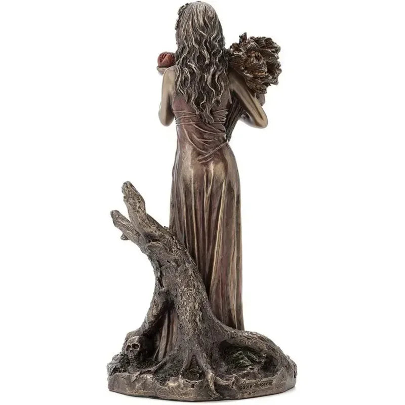 Veronese Design 16cm Persephone Greek Goddess of Vegetation and The Underworld Antique Bronze Finish Statue