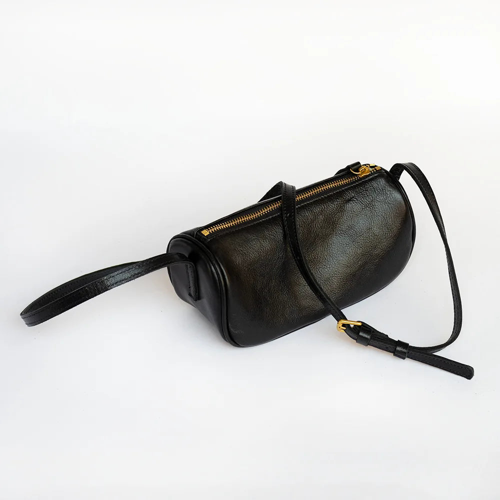 Vintage Cowhide Mini Pillow Bags for Women 2024 New All-match Casual Crossbody Bags Y2k Fashion Zipper Small Square Bag Bolsas