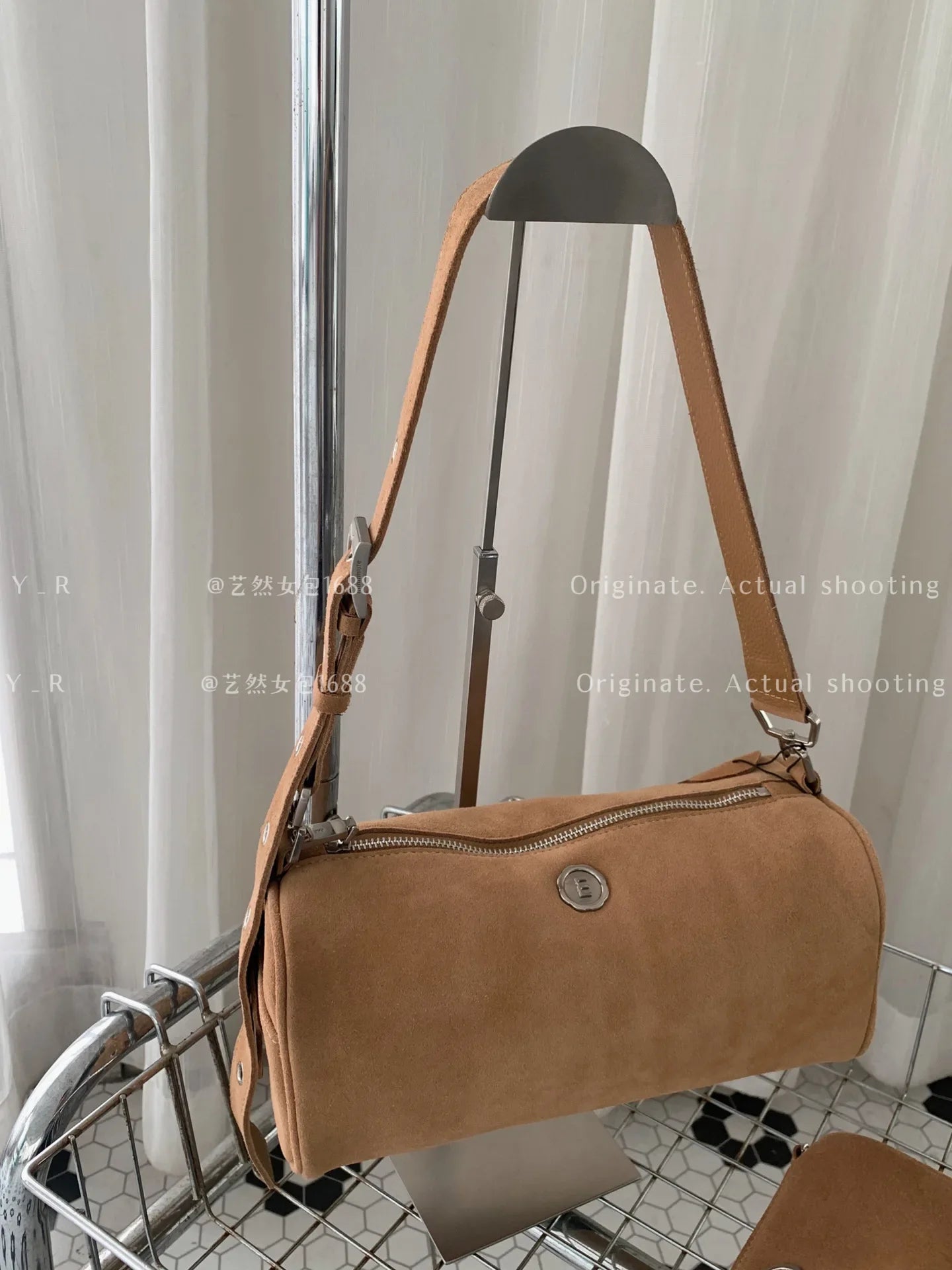 Vintage Suede Solid Zipper Crossbody Shoulder Bags Large Capacity All-match Commuter Tote Female Handbags Korean Chic Bolsos