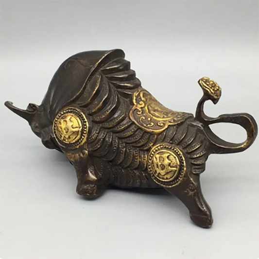 Vintage Wall Street Bull Bull Statue Animal Cow Decoration Sculpture Desk Decoration Living Room Interior Home Decor Crafts