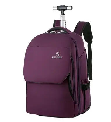 WEISHENGDA rolling luggage backpack women carry on hand Luggage bags travel Trolley backpack Bags on wheels Trolley Suitcase
