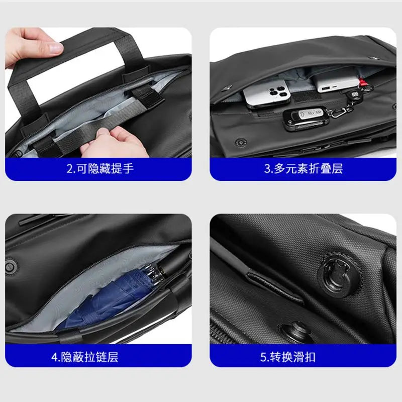 Waist bag for men Crossbody Bag Men's Waist bag Fashion Small Shoulder Bag Large Capacity Waterproof Messenger bag