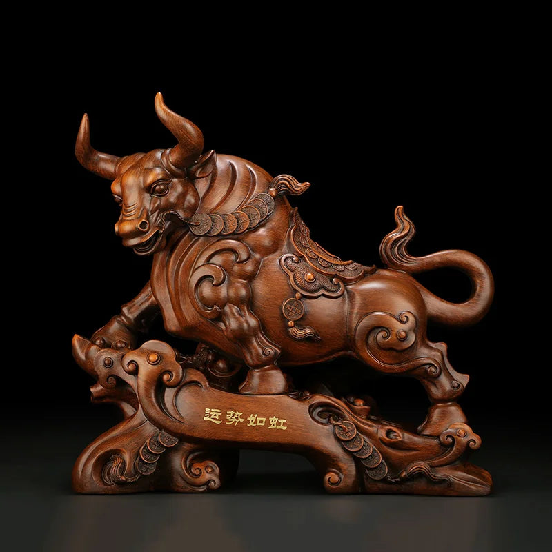 Wall Street Bull Decorative Statue Resin Sculpture Lucky Bull Ornament Domineering home living room bedroom decoration crafts