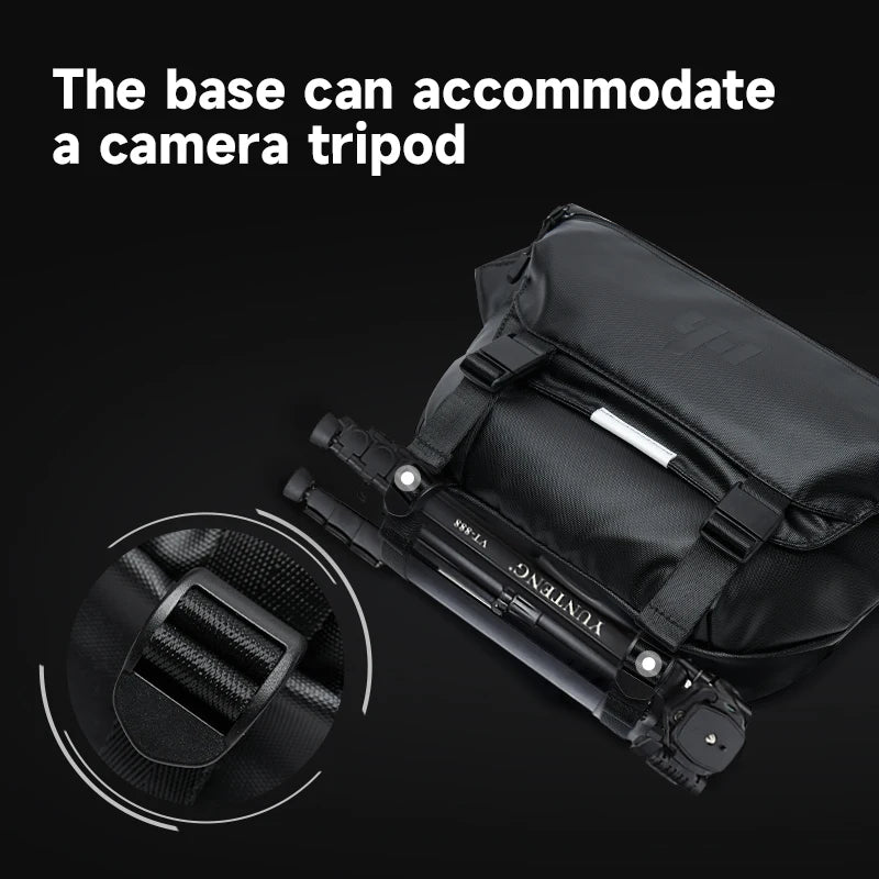 Waterproof Men's Crossbody Personalized 10.5 inch iPad Chest Bag Teenager Sport Riding Shoulder Bag Leisure Portable Sling Bag