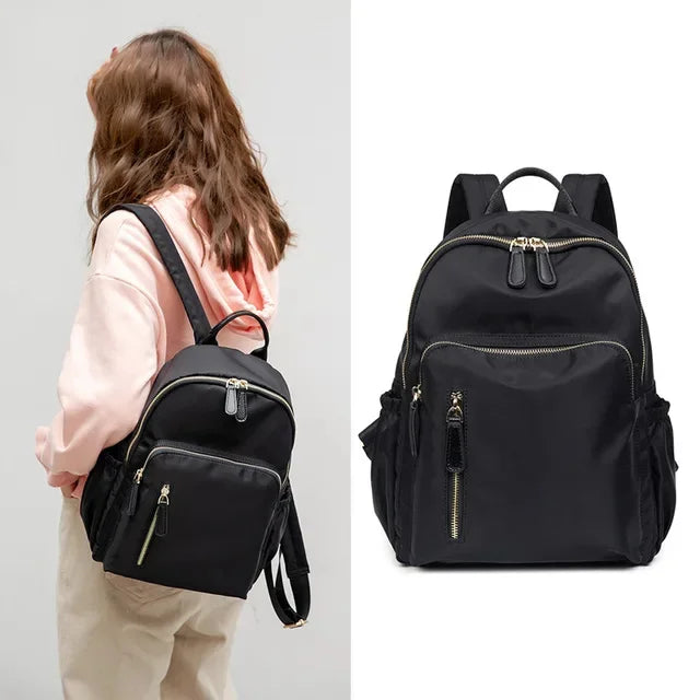 Waterproof Oxford cloth ladies simple casual large capacity female backpack fashion student school travel bag