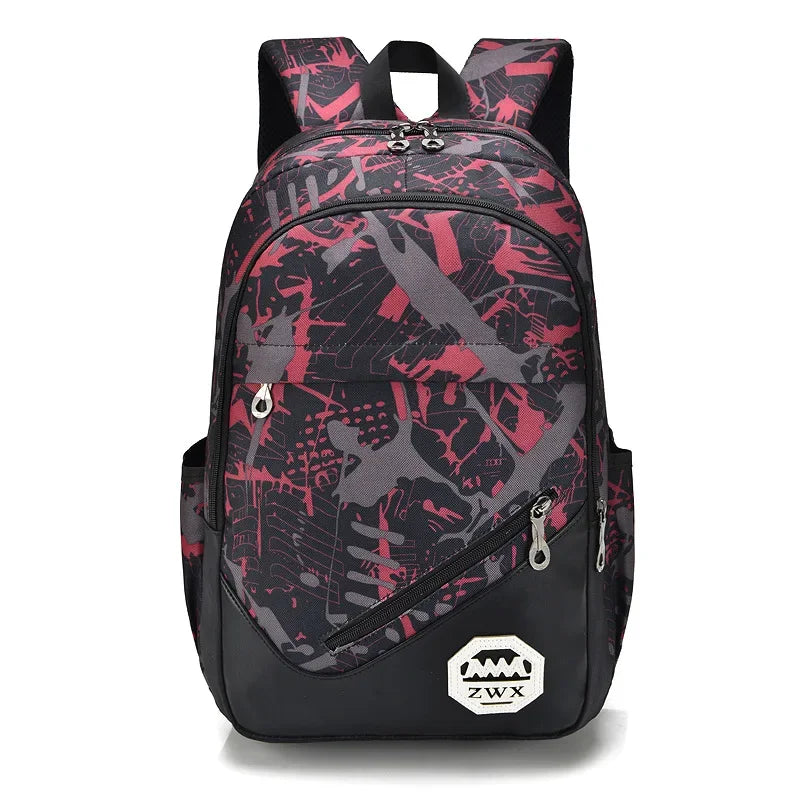Waterproof travel laptop backpack children School Bags teenager Boys girls camouflage school Backpack set high School backpack