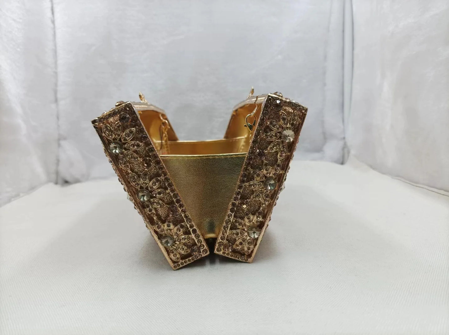 Wedding Bridal Green Gold Champagne Clutches Dinner Toted Gift Stone Purse Diamond Lady Handbag Party Crystal Women Evening Bag