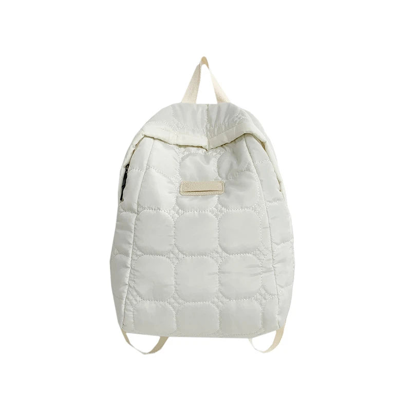 Winter Down Backpack Space cotton Backpacks Teenagers Student Schoolbag Fashion Women Shoulder Bag 2023 High Capacity Back Bags