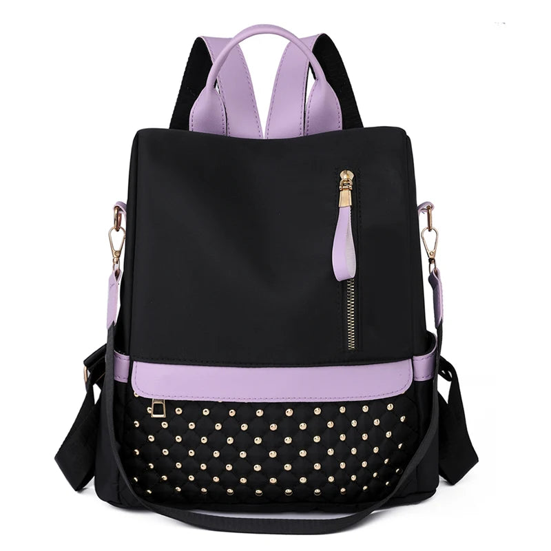 Women Anti Theft Backpack Casual Shoulder Bag Fashion Nylon Female Stylish Elegant Girls Academic Style Backpack for Women Sac