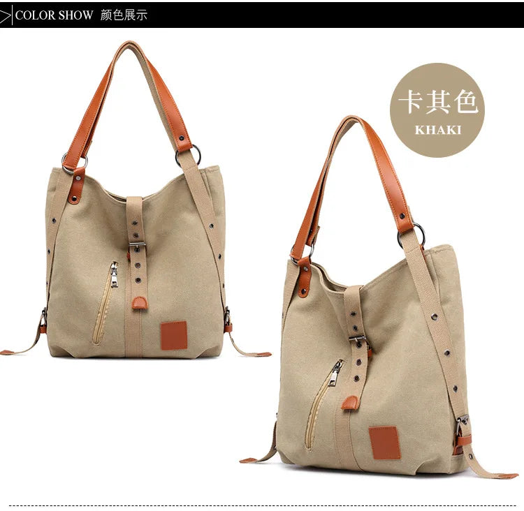 Women Canvas Tote Bag Designer Ladies Casual Handbag Shoulder Bag Large Capacity CrossBody Bag Ladies Messenger Bag Beach Bags