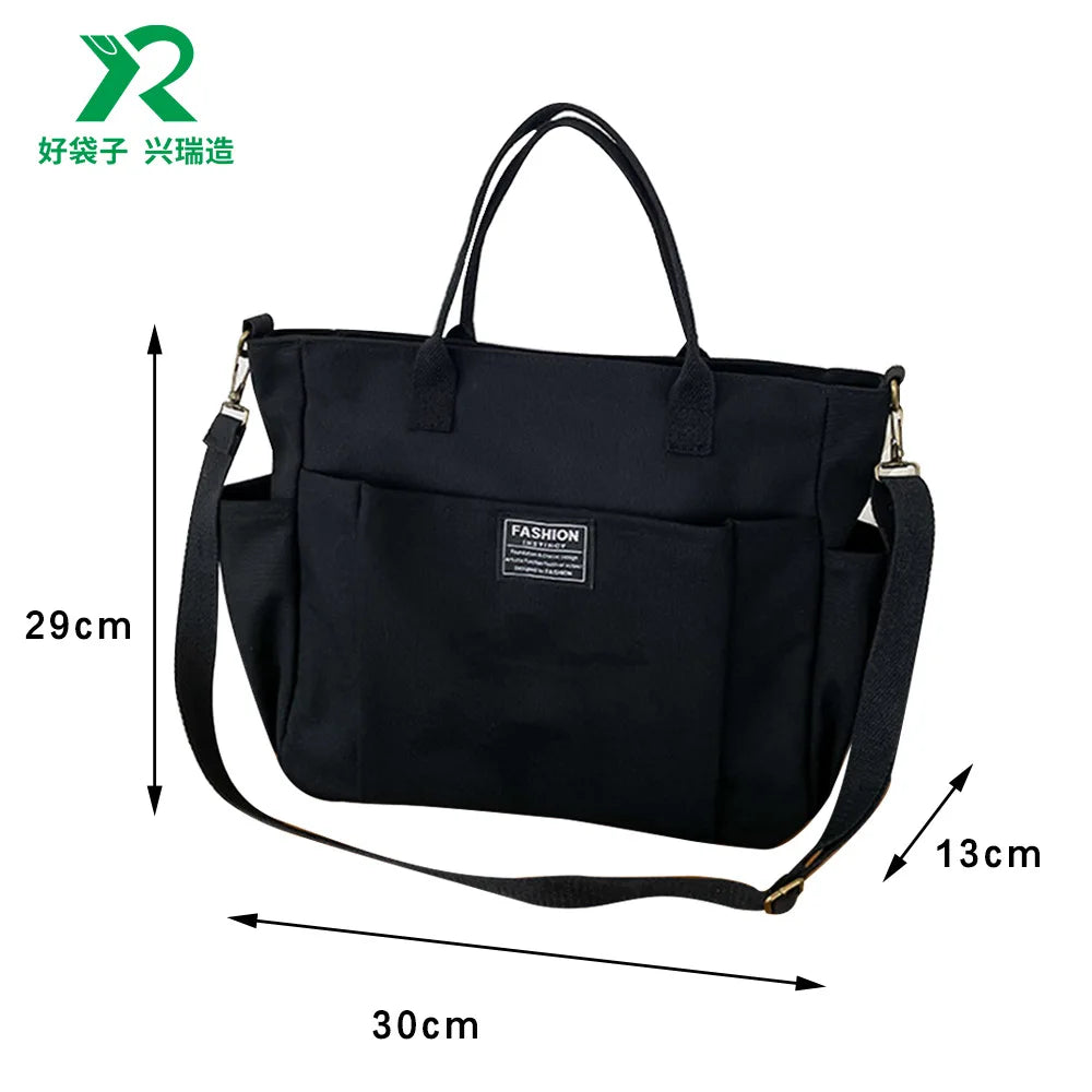 Women Canvas Tote Bag Designer Ladies Casual Handbag Shoulder Bag Large Capacity CrossBody Bag Ladies Messenger Bag Beach Bags