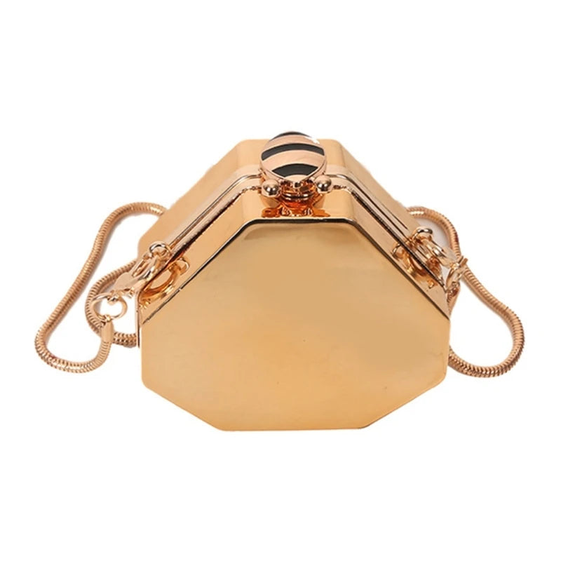 Women Evening Bag Purse Detachable Chain Elegant Shoulder Bags Handbag Tote Acrylic Crossbody Clutch Party Purse