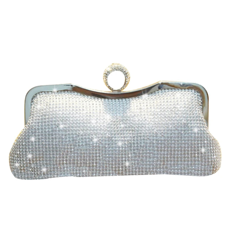 Women Glitter Prom Handbag Ladies Wedding Party Evening Clutch Banquet Purse Shoulder Bag