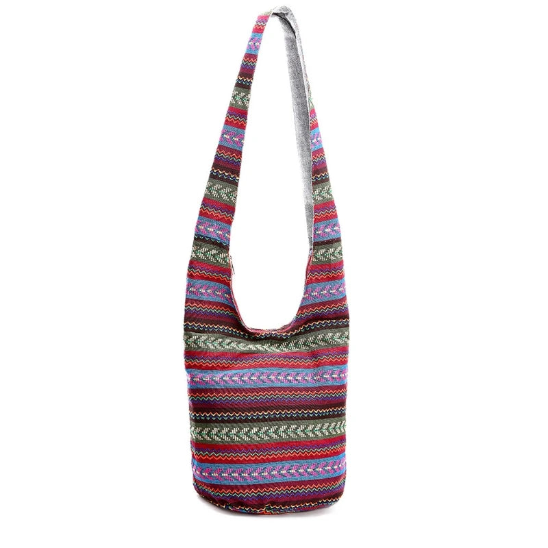 Women Hippie Shoulder Bags Fringe Large Purses Ethnic Tote Handbag Travel Bag