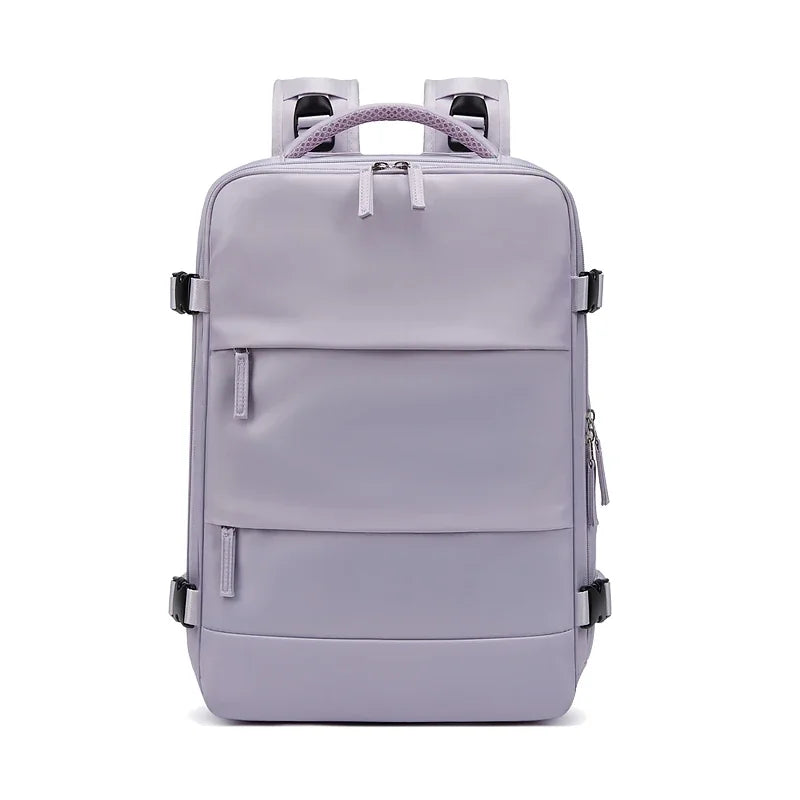 Women Laptop Backpack 15.6inch Teenage girl USB charging school Backpack Independent Shoe bag travel Backpack