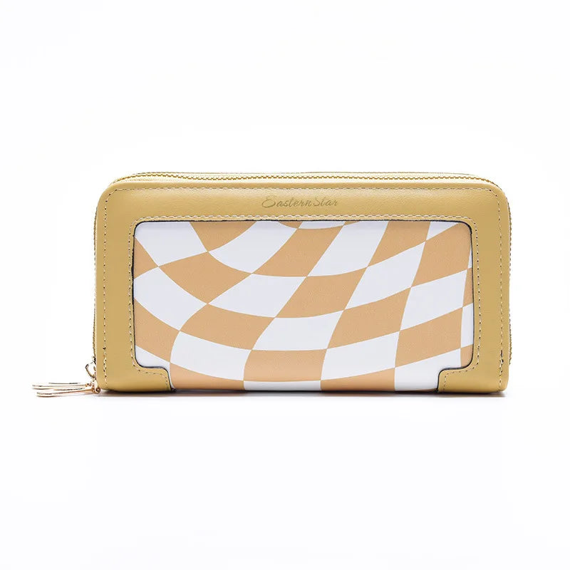 Women Long Wallet Pu Leather Card Holder Large Capacity Female Multi-function Coin Purse Clutch Money Bag Phone Wristlet Handbag