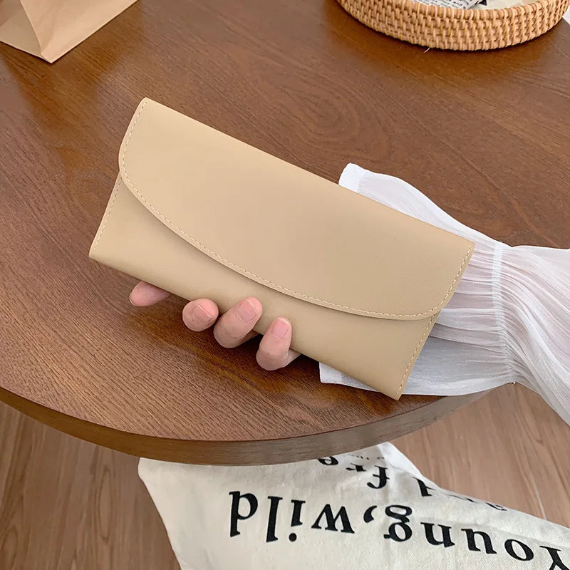 Women Long Wallet Pu Leather Card Holder Large Capacity Female Multi-function Coin Purse Clutch Money Bag Phone Wristlet Handbag