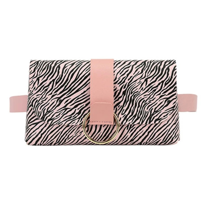 Women Mini Envelope Waist Bag PU Leather Clutch Cell Phone Purse Chest Bags Fashion Pouch