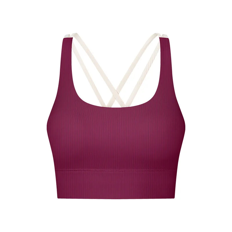 Women Ribbed Solid Sporty Padded Tank Women Outerwear With Bra