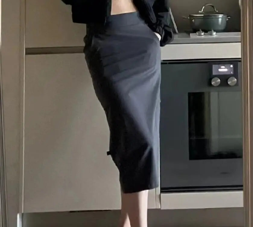 Women Skirt High Waited Sporty Skirt Wrapped Buttocks Skirt Slim Fit Spring Autumn style