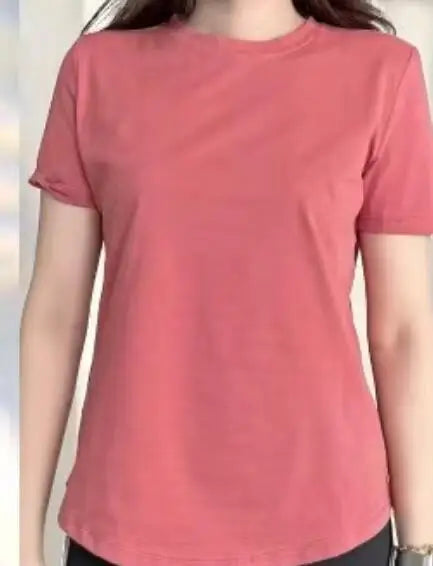 Women Summer Simple Style High Quality T-shirt fashion Street Casual Shirt