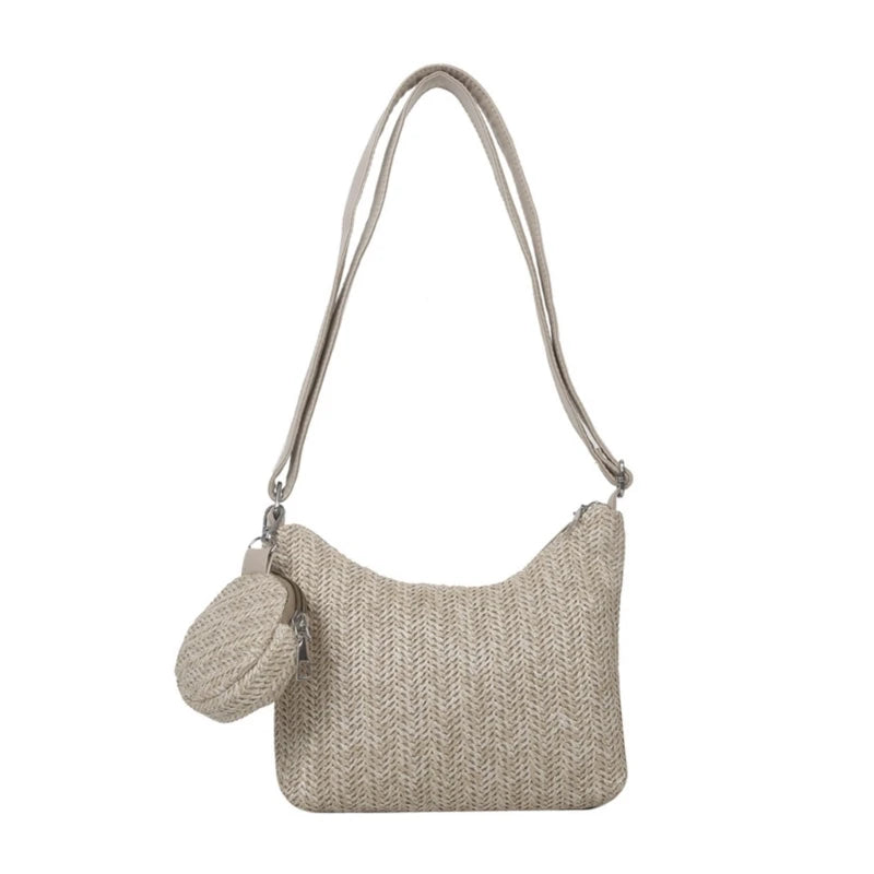 Women Teenagers Large Capacity Crossbody Bag Ladies Shopping Bag Fashion Travel Commute Dating Lightweight Shoulder Bag