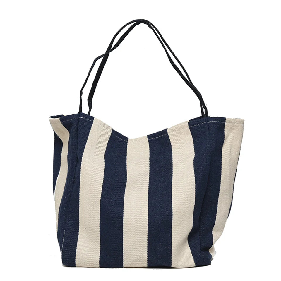 Women Versatile Canvas Shoulder Bags Female Large-capacity Leisure Simplicity Handbags Ladies Retro Fashion Shopping Travel Bags