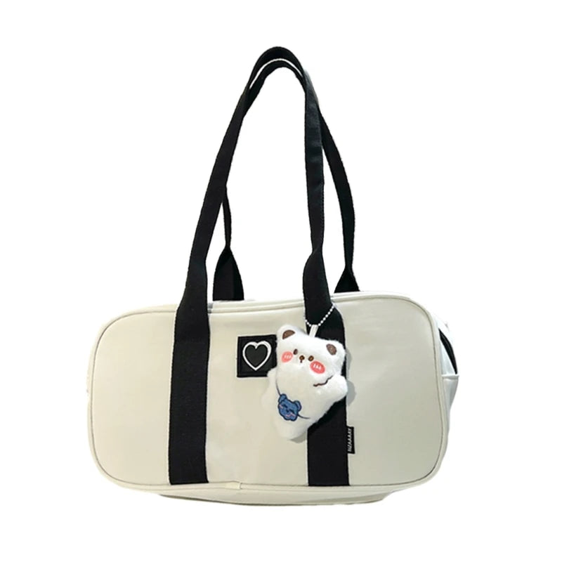 Women Y2k Shoulder Bag Lightweight Tote Handbag Underarm Tote School Bag