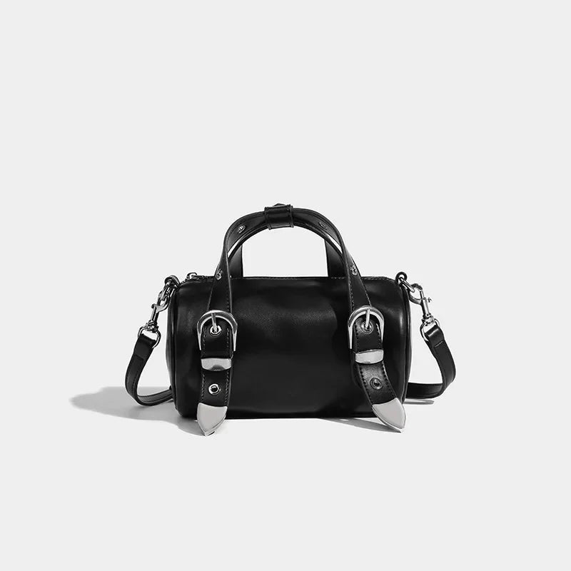 Women's Boston Pillow 2024 New Retro Handbag Casual Niche Shoulder Fashion Versatile Crossbody Small Bag