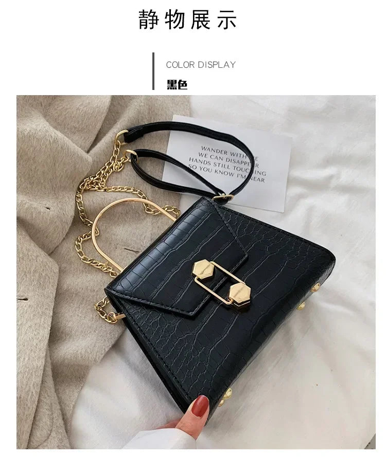 Women's Designer Luxury Handbag 2020 Fashion New High quality PU Leather Women Handbags Stone pattern Shoulder Messenger Bag