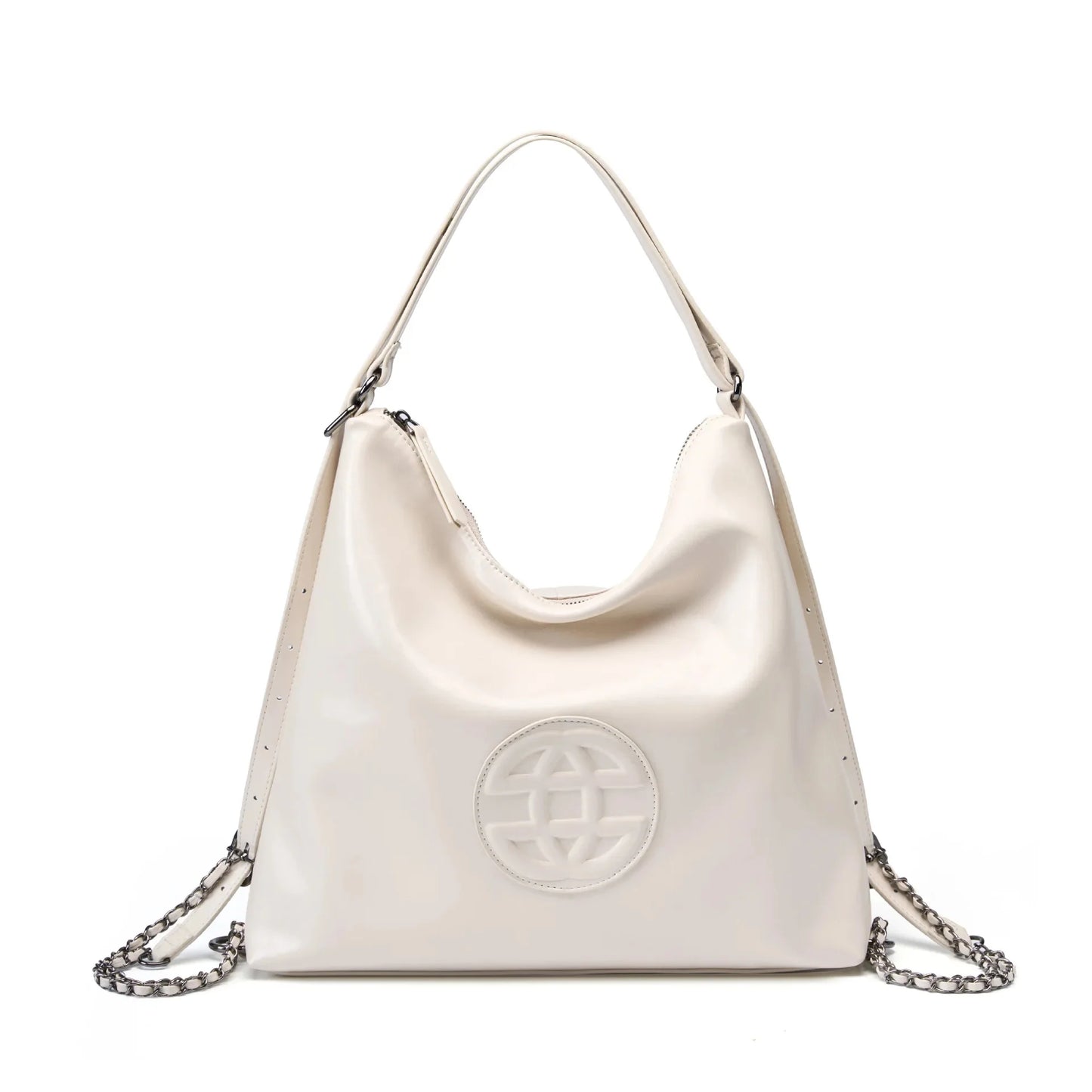 Women's Fashion Niche Soft Tote 2024New Large-capacity Cowhide Bag Advanced Texture Commuter Female Leather Backpack