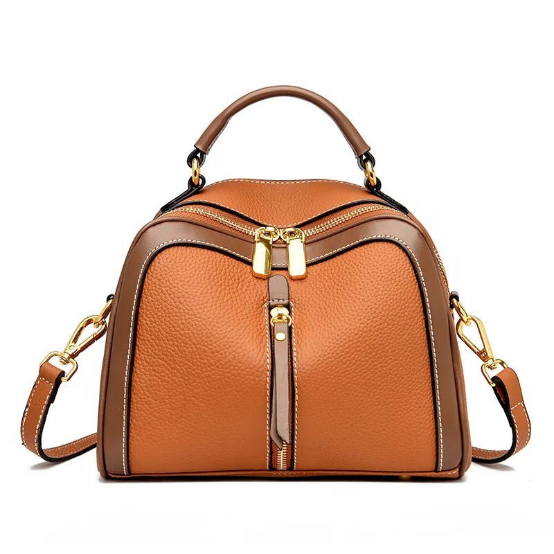 Women's Genuine Leather Bag High Quality Soft Cowhide Shoulder Bags Fashion Tassel Female Messenger Bags 2022 Handbags for Women