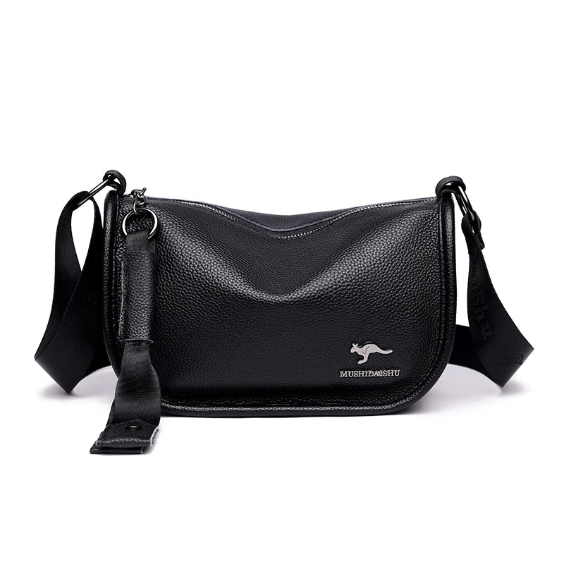 Women's Large Capacity Genuine Leather Shoulder Messenger Bags Luxury Cowhide Women Handbags Designer Female Crossbody Tote Sac