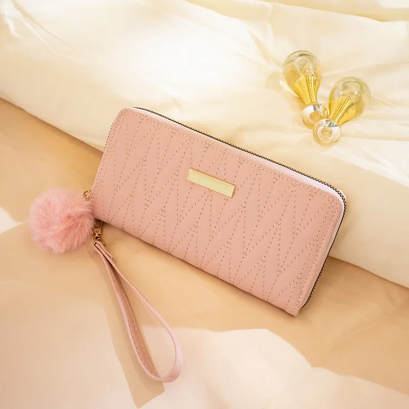 Women's Leather Wallet Woman Luxury Long Wallets Fashion Women Purses Money Bags Handbags Womens Purse Cards Holder